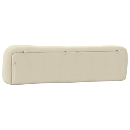 vidaXL Kopfteil-Kissen "Hvar" Creme 200 cm Stoff