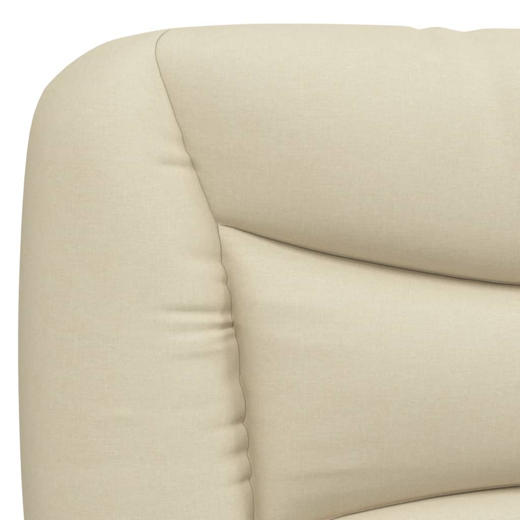 vidaXL Kopfteil-Kissen "Hvar" Creme 200 cm Stoff
