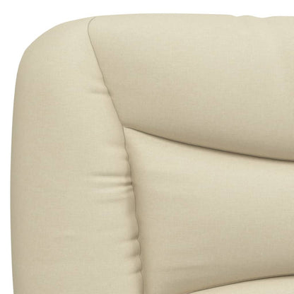 vidaXL Kopfteil-Kissen "Hvar" Creme 200 cm Stoff