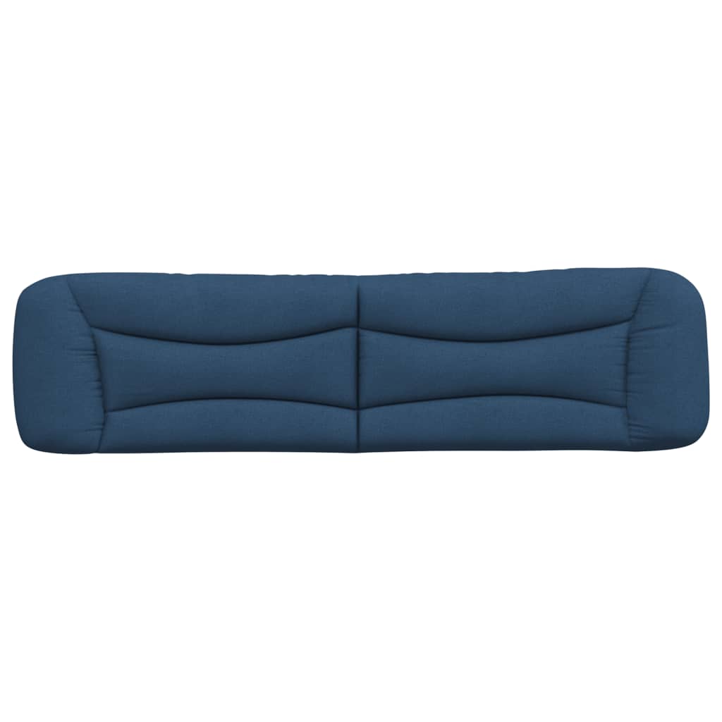 vidaXL Kopfteil-Kissen "Hvar" Blau 200 cm Stoff