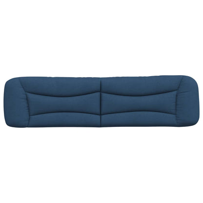 vidaXL Kopfteil-Kissen "Hvar" Blau 200 cm Stoff