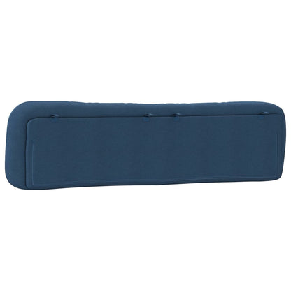 vidaXL Kopfteil-Kissen "Hvar" Blau 200 cm Stoff