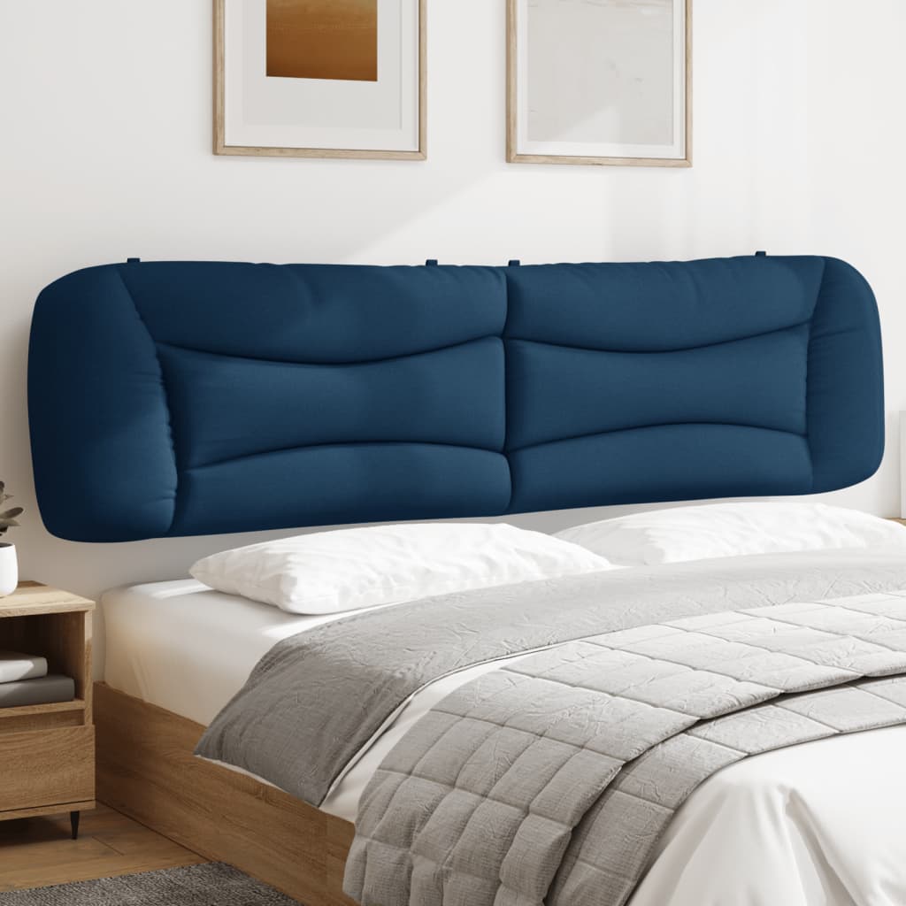 vidaXL Kopfteil-Kissen "Hvar" Blau 200 cm Stoff