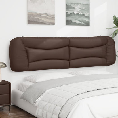 vidaXL Kopfteil-Kissen "Hvar" Braun 200 cm Kunstleder