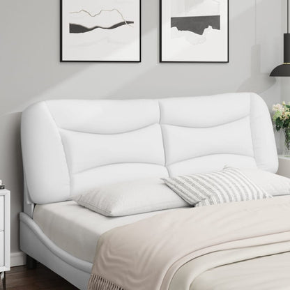 vidaXL Kopfteil-Kissen "Hvar" Weiß 152 cm Kunstleder