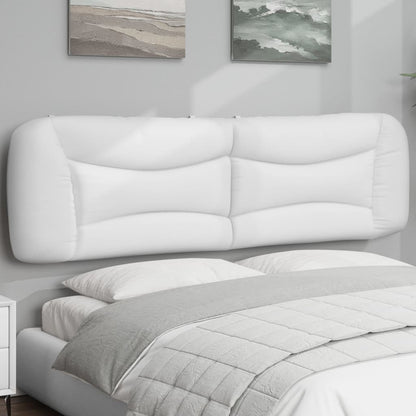 vidaXL Kopfteil-Kissen "Hvar" Weiß 193 cm Kunstleder
