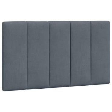 vidaXL Kopfteil-Kissen "Hanko" Dunkelgrau 80 cm Samt