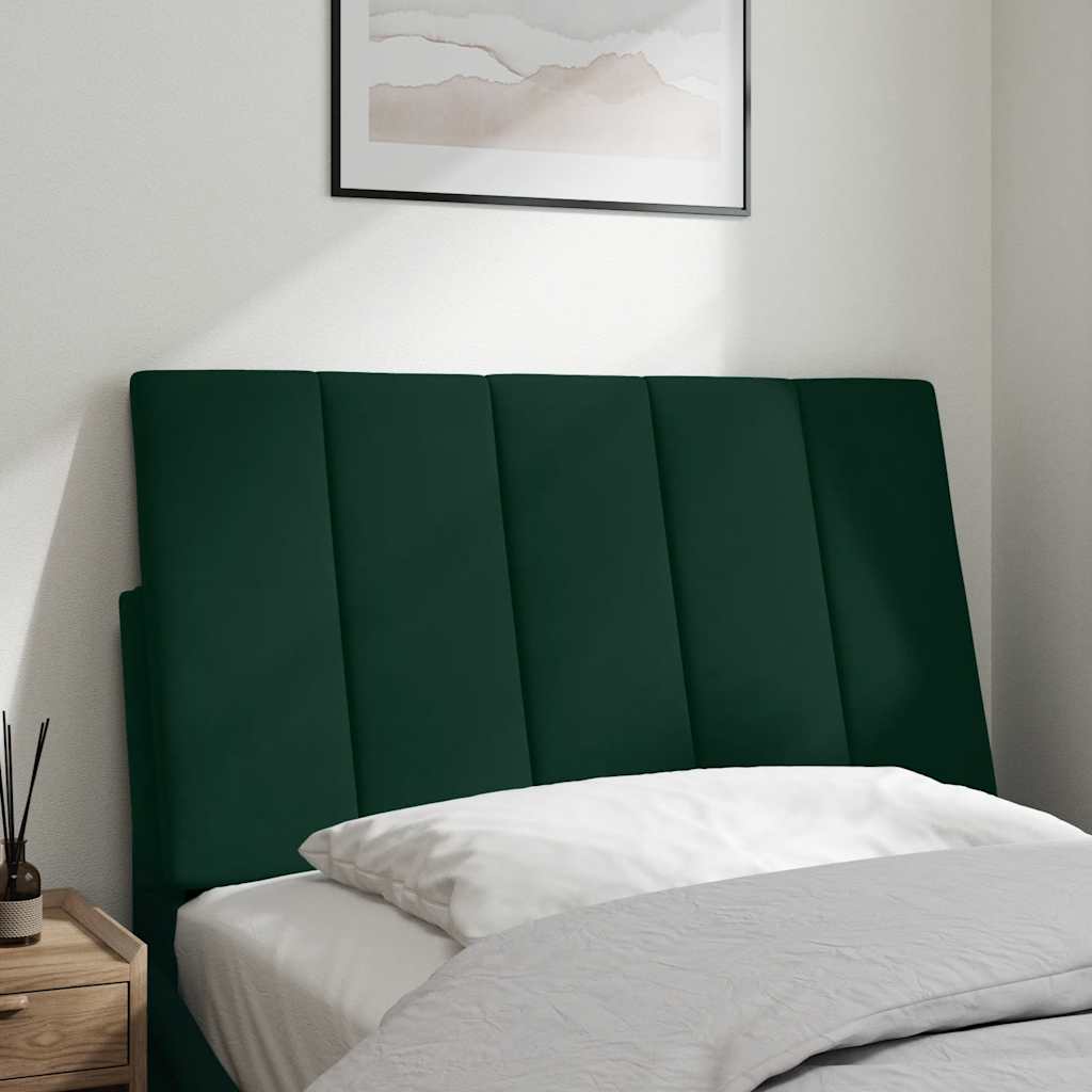 vidaXL Kopfteil-Kissen "Hanko" Dunkelgrün 80 cm Samt