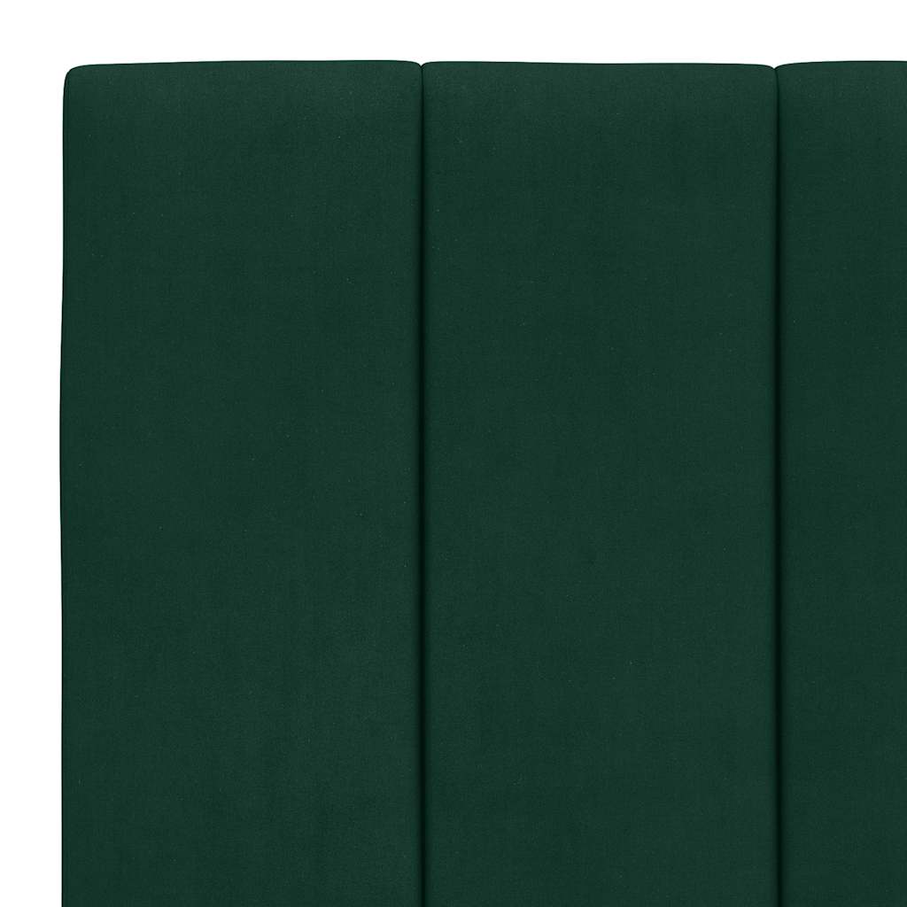 vidaXL Kopfteil-Kissen "Hanko" Dunkelgrün 80 cm Samt