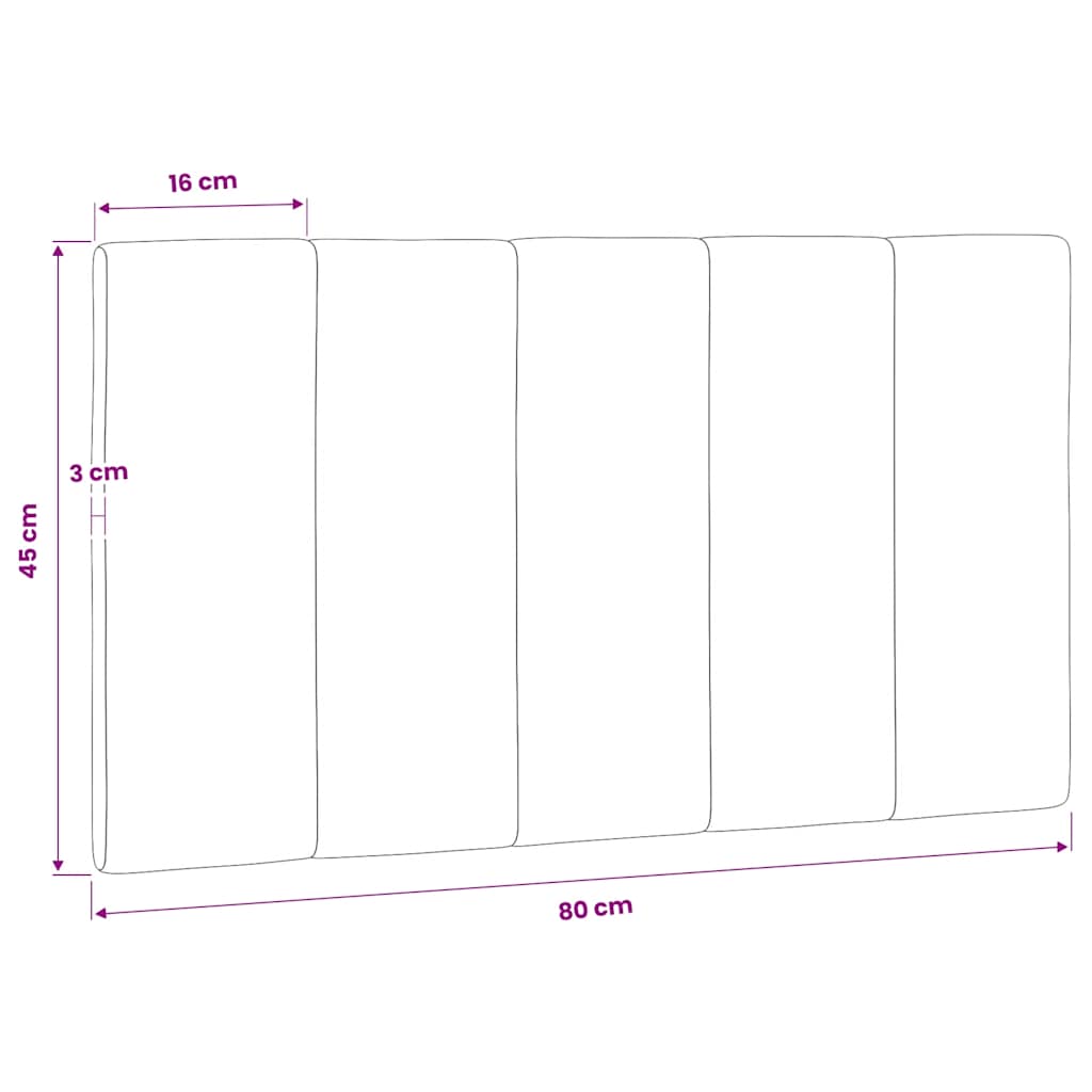 vidaXL Kopfteil-Kissen "Hanko" Dunkelgrün 80 cm Samt