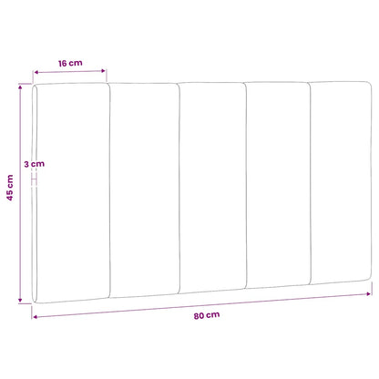 vidaXL Kopfteil-Kissen "Hanko" Dunkelgrün 80 cm Samt