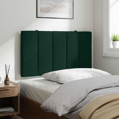 vidaXL Kopfteil-Kissen "Hanko" Dunkelgrün 80 cm Samt