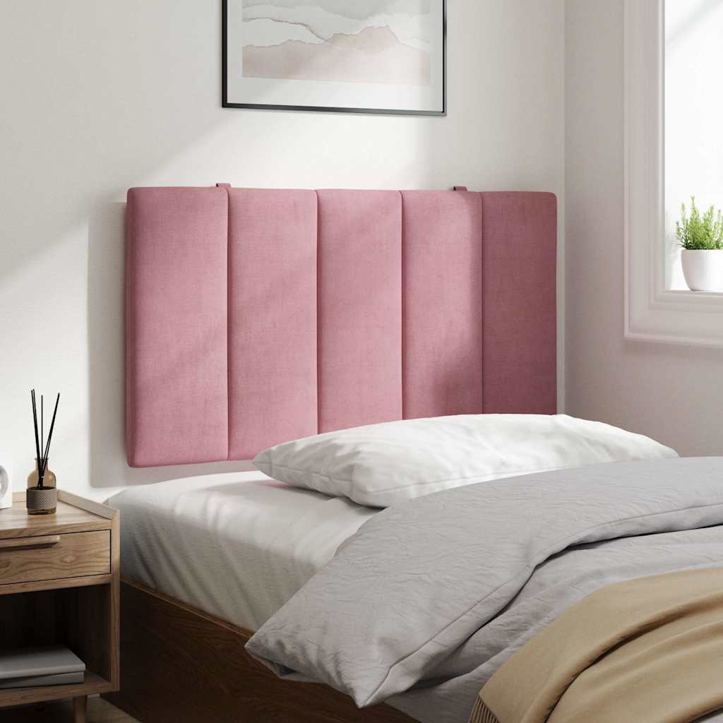 vidaXL Kopfteil-Kissen "Hanko" Rosa 80 cm Samt