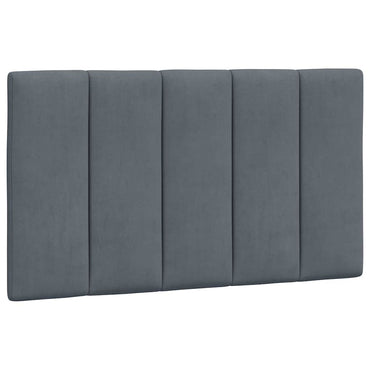 vidaXL Kopfteil-Kissen "Hanko" Dunkelgrau 90 cm Samt