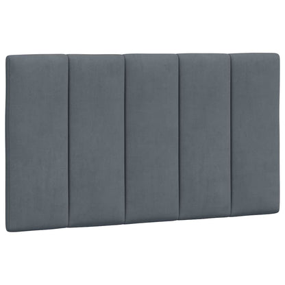 vidaXL Kopfteil-Kissen "Hanko" Dunkelgrau 90 cm Samt