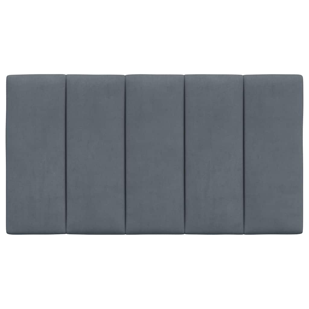 vidaXL Kopfteil-Kissen "Hanko" Dunkelgrau 90 cm Samt