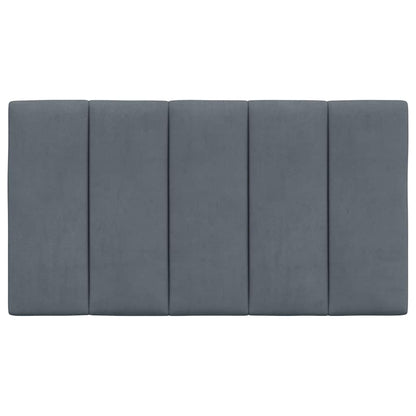 vidaXL Kopfteil-Kissen "Hanko" Dunkelgrau 90 cm Samt