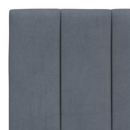 vidaXL Kopfteil-Kissen "Hanko" Dunkelgrau 90 cm Samt