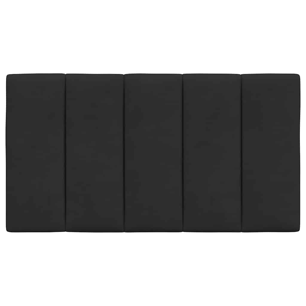 vidaXL Kopfteil-Kissen "Hanko" Schwarz 90 cm Samt