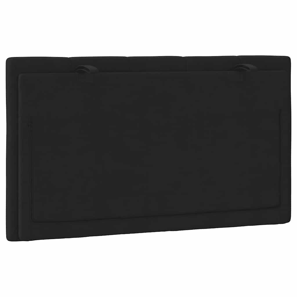 vidaXL Kopfteil-Kissen "Hanko" Schwarz 90 cm Samt