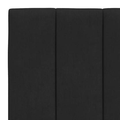 vidaXL Kopfteil-Kissen "Hanko" Schwarz 90 cm Samt