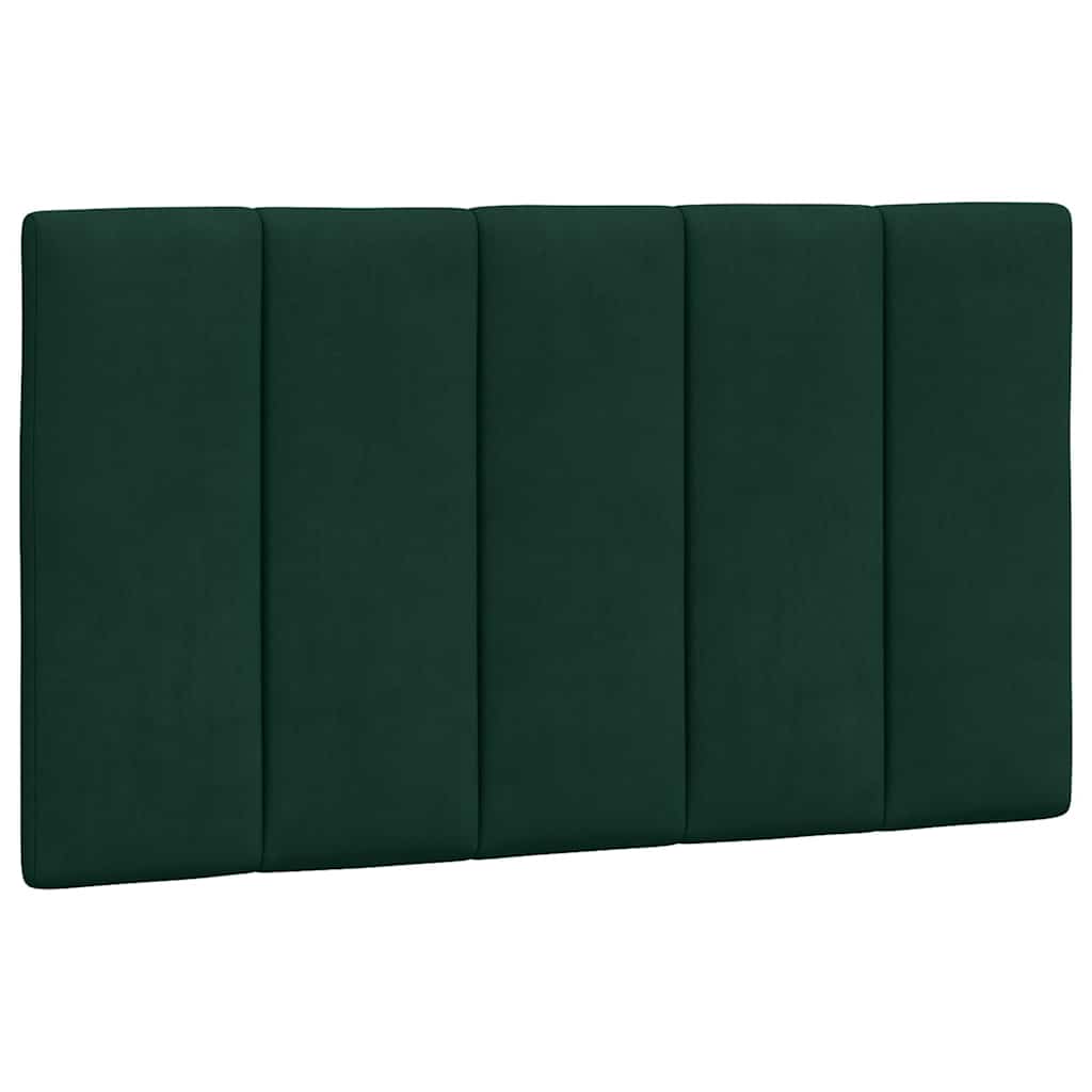 vidaXL Kopfteil-Kissen "Hanko" Dunkelgrün 90 cm Samt