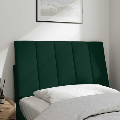 vidaXL Kopfteil-Kissen "Hanko" Dunkelgrün 90 cm Samt