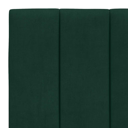vidaXL Kopfteil-Kissen "Hanko" Dunkelgrün 90 cm Samt