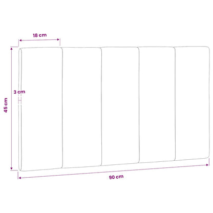 vidaXL Kopfteil-Kissen "Hanko" Dunkelgrün 90 cm Samt