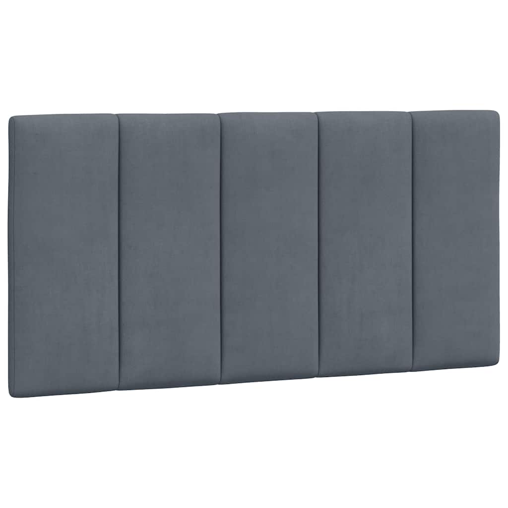 vidaXL Kopfteil-Kissen "Hanko" Dunkelgrau 100 cm Samt