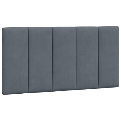 vidaXL Kopfteil-Kissen "Hanko" Dunkelgrau 100 cm Samt