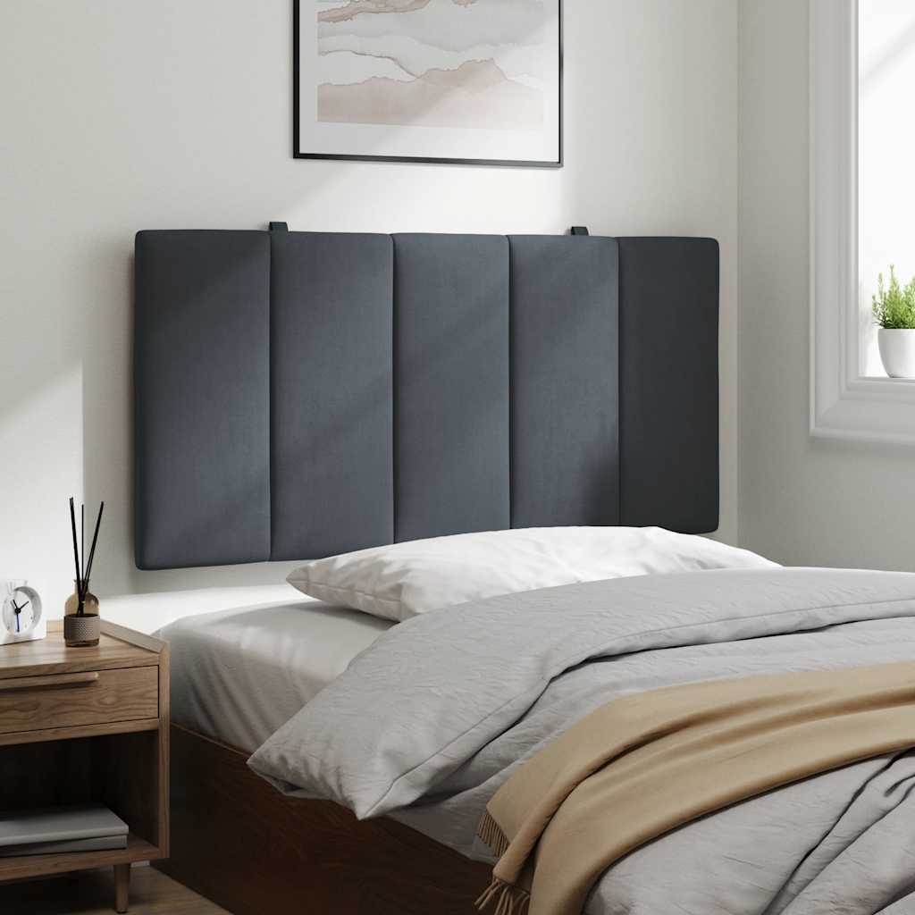 vidaXL Kopfteil-Kissen "Hanko" Dunkelgrau 100 cm Samt