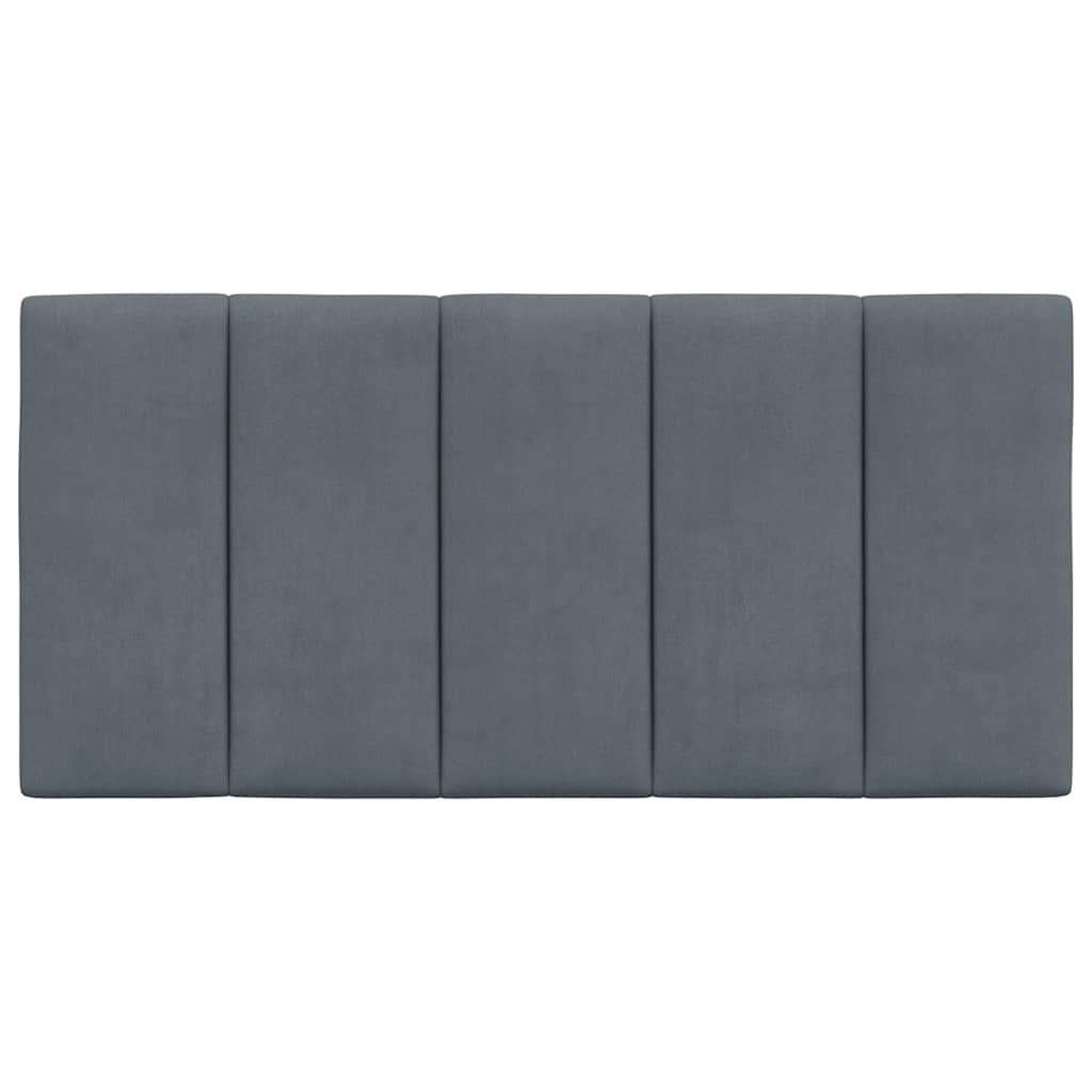 vidaXL Kopfteil-Kissen "Hanko" Dunkelgrau 100 cm Samt