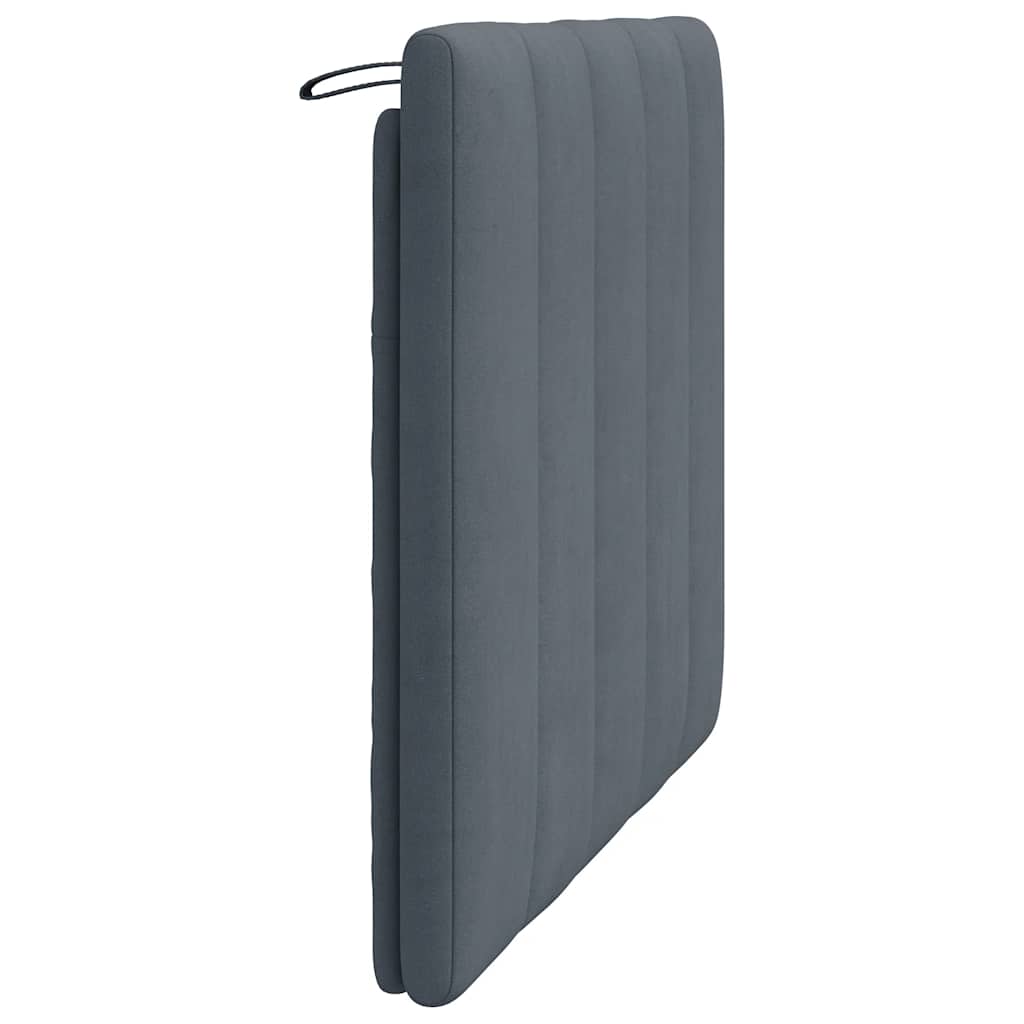 vidaXL Kopfteil-Kissen "Hanko" Dunkelgrau 100 cm Samt
