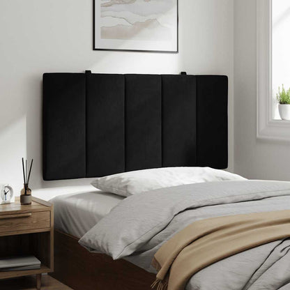 vidaXL Kopfteil-Kissen "Hanko" Schwarz 100 cm Samt