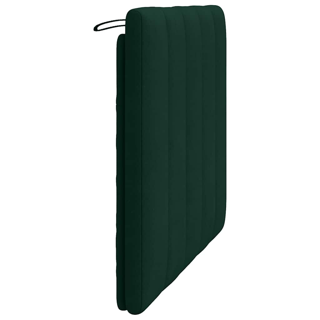 vidaXL Kopfteil-Kissen "Hanko" Dunkelgrün 100 cm Samt
