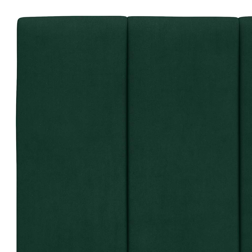 vidaXL Kopfteil-Kissen "Hanko" Dunkelgrün 100 cm Samt
