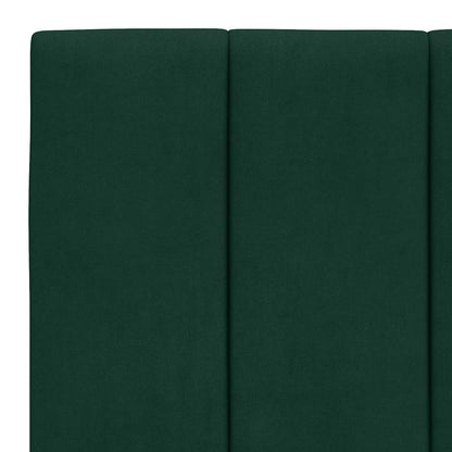 vidaXL Kopfteil-Kissen "Hanko" Dunkelgrün 100 cm Samt