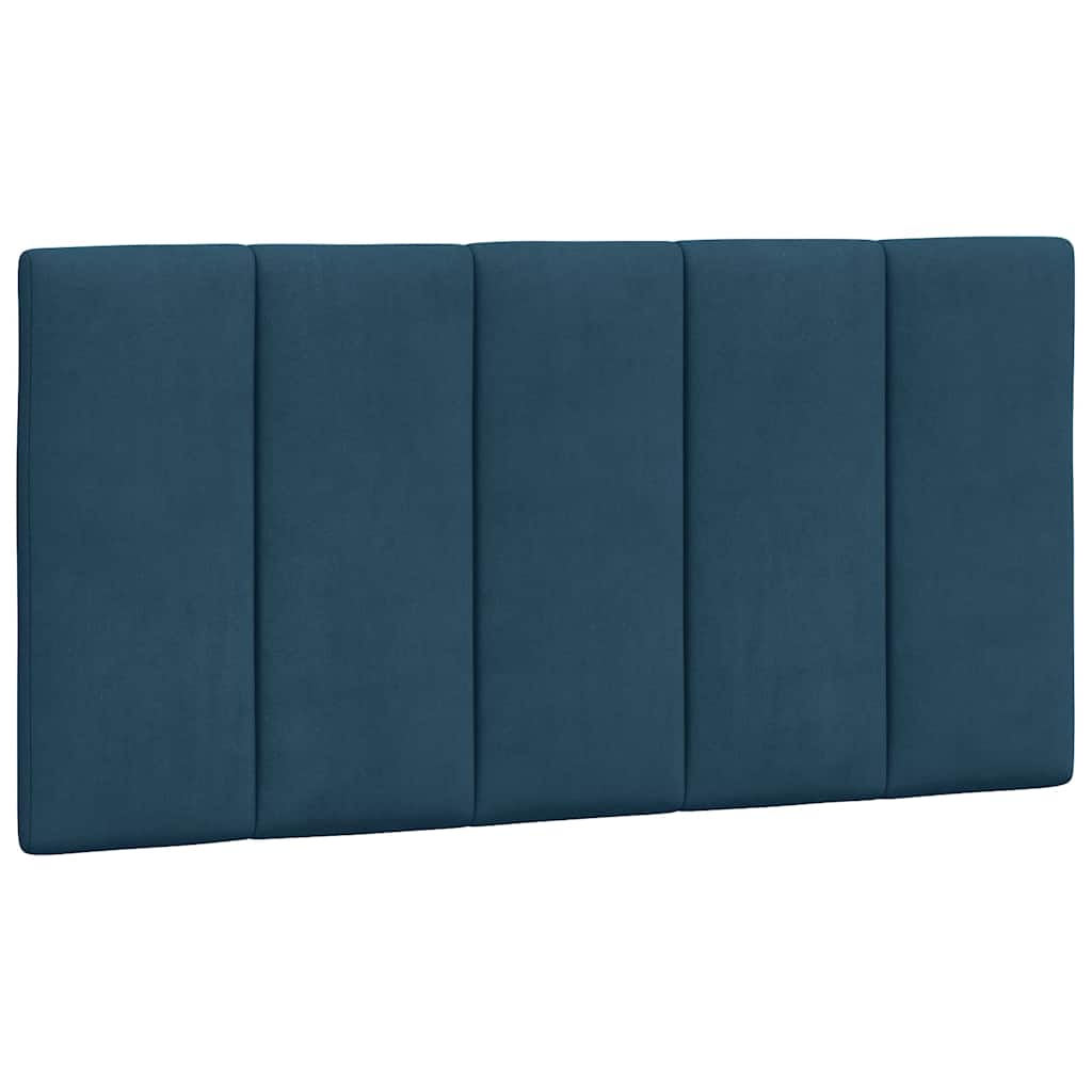 vidaXL Kopfteil-Kissen "Hanko" Blau 100 cm Samt