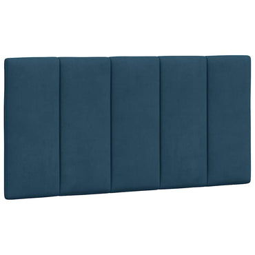 vidaXL Kopfteil-Kissen "Hanko" Blau 100 cm Samt