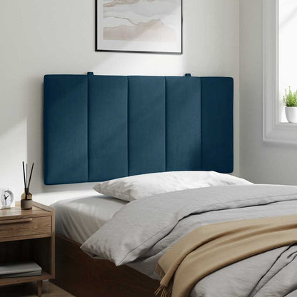 vidaXL Kopfteil-Kissen "Hanko" Blau 100 cm Samt