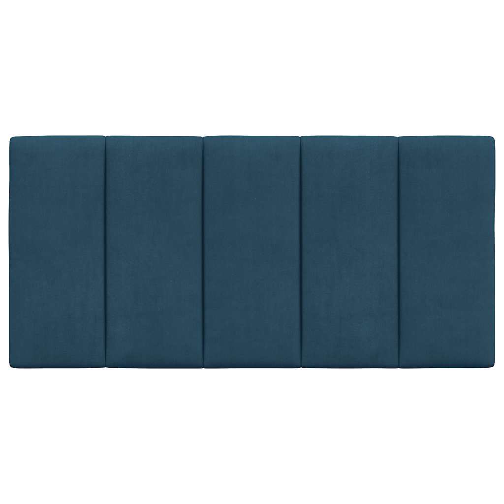 vidaXL Kopfteil-Kissen "Hanko" Blau 100 cm Samt