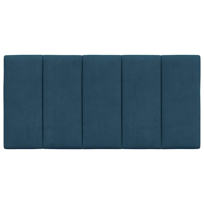 vidaXL Kopfteil-Kissen "Hanko" Blau 100 cm Samt
