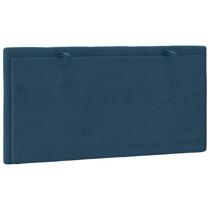 vidaXL Kopfteil-Kissen "Hanko" Blau 100 cm Samt