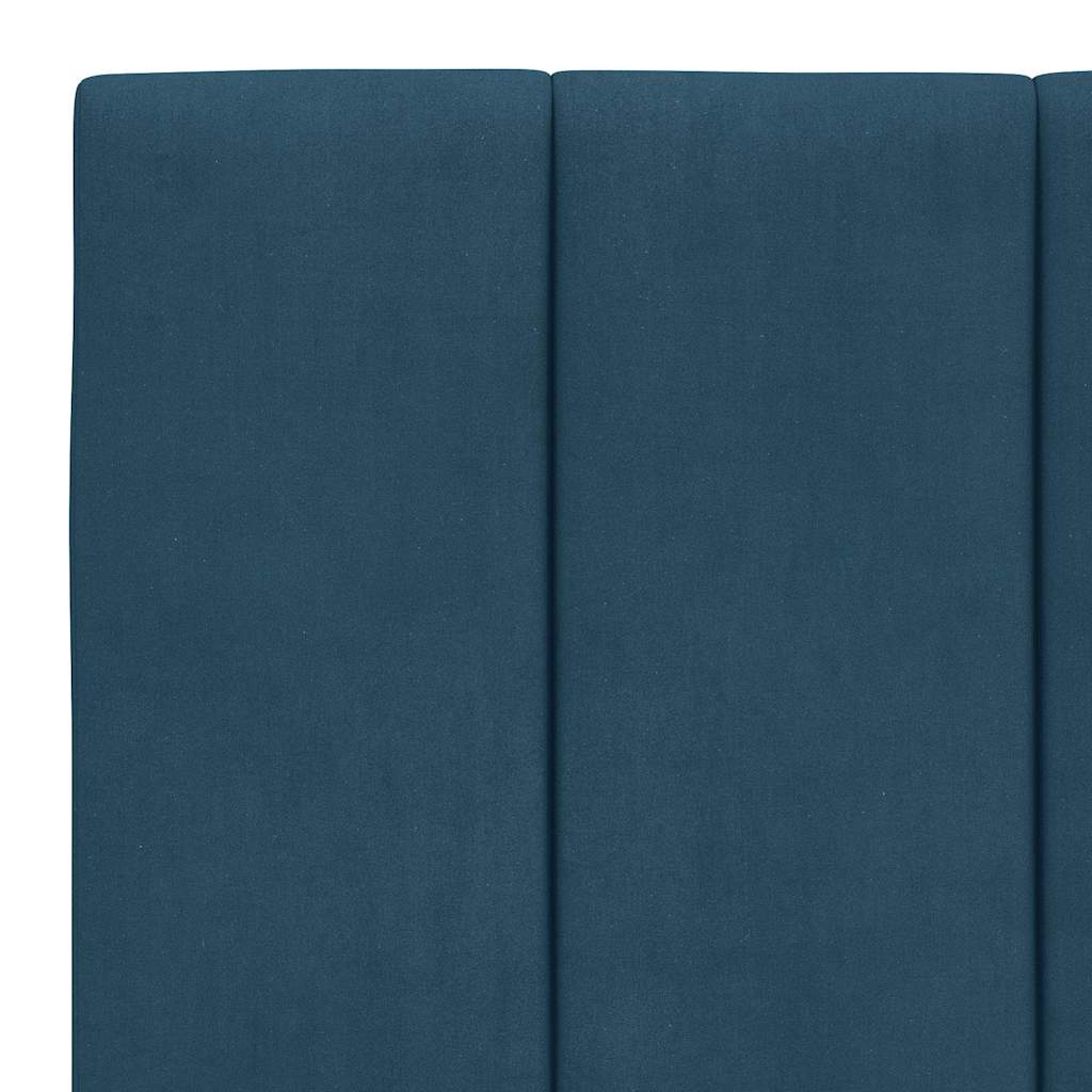 vidaXL Kopfteil-Kissen "Hanko" Blau 100 cm Samt