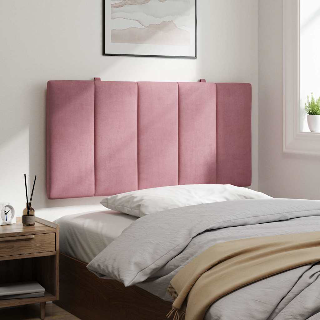 vidaXL Kopfteil-Kissen "Hanko" Rosa 100 cm Samt