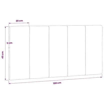 vidaXL Kopfteil-Kissen "Hanko" Rosa 100 cm Samt