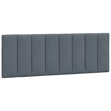 vidaXL Kopfteil-Kissen "Hanko" Dunkelgrau 120 cm Samt