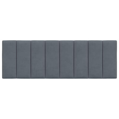 vidaXL Kopfteil-Kissen "Hanko" Dunkelgrau 120 cm Samt