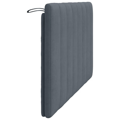 vidaXL Kopfteil-Kissen "Hanko" Dunkelgrau 120 cm Samt
